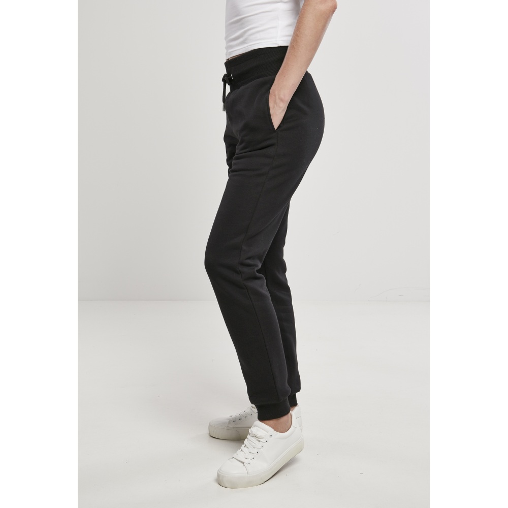 Urban Classics - Organic High Waist Ladies jogging pants - Black